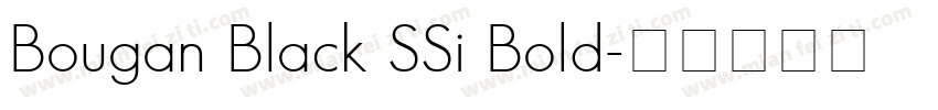 Bougan Black SSi Bold字体转换